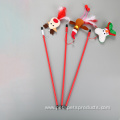 Christmas Style Snowman Cat Stick Playing Cat Toy